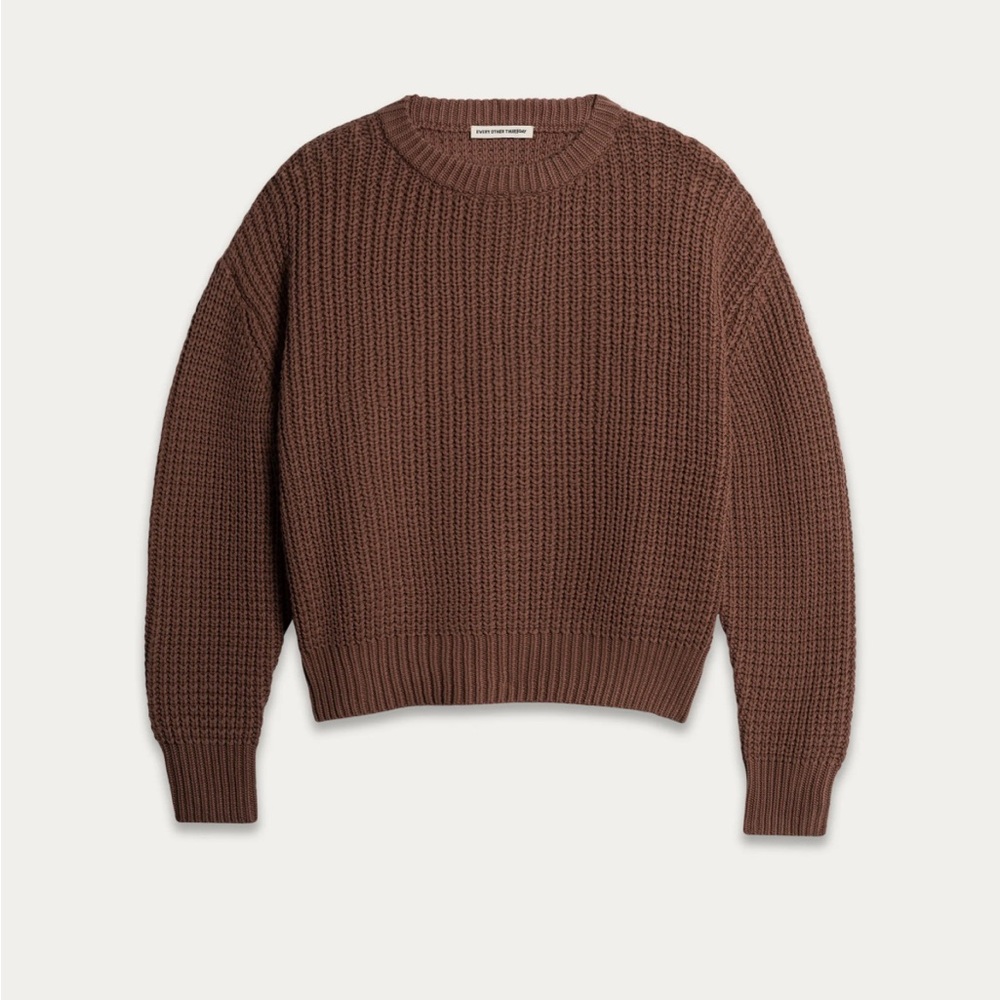Every Other Thursday Cotton Fisherman Knit Sweater